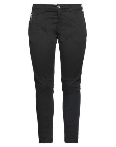 Manila Grace Woman Pants Black Size 30 Cotton, Elastane