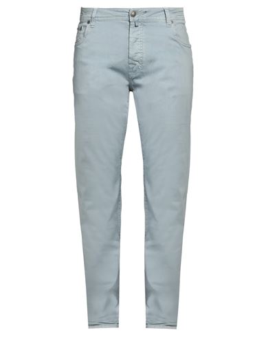 Jacob Cohёn Man Pants Light Blue Size 40 Cotton, Elastane