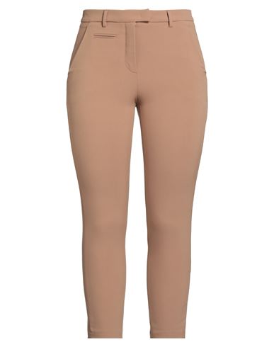 Seventy Venezia Woman Pants Camel Size 6 Polyester, Virgin Wool, Elastane In Brown