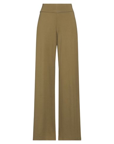 LABO.ART LABO. ART WOMAN PANTS MILITARY GREEN SIZE 1 WOOL, ELASTANE