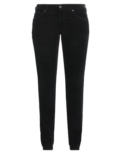 Woman Pants Black Size 33W-34L Cotton, Elastane