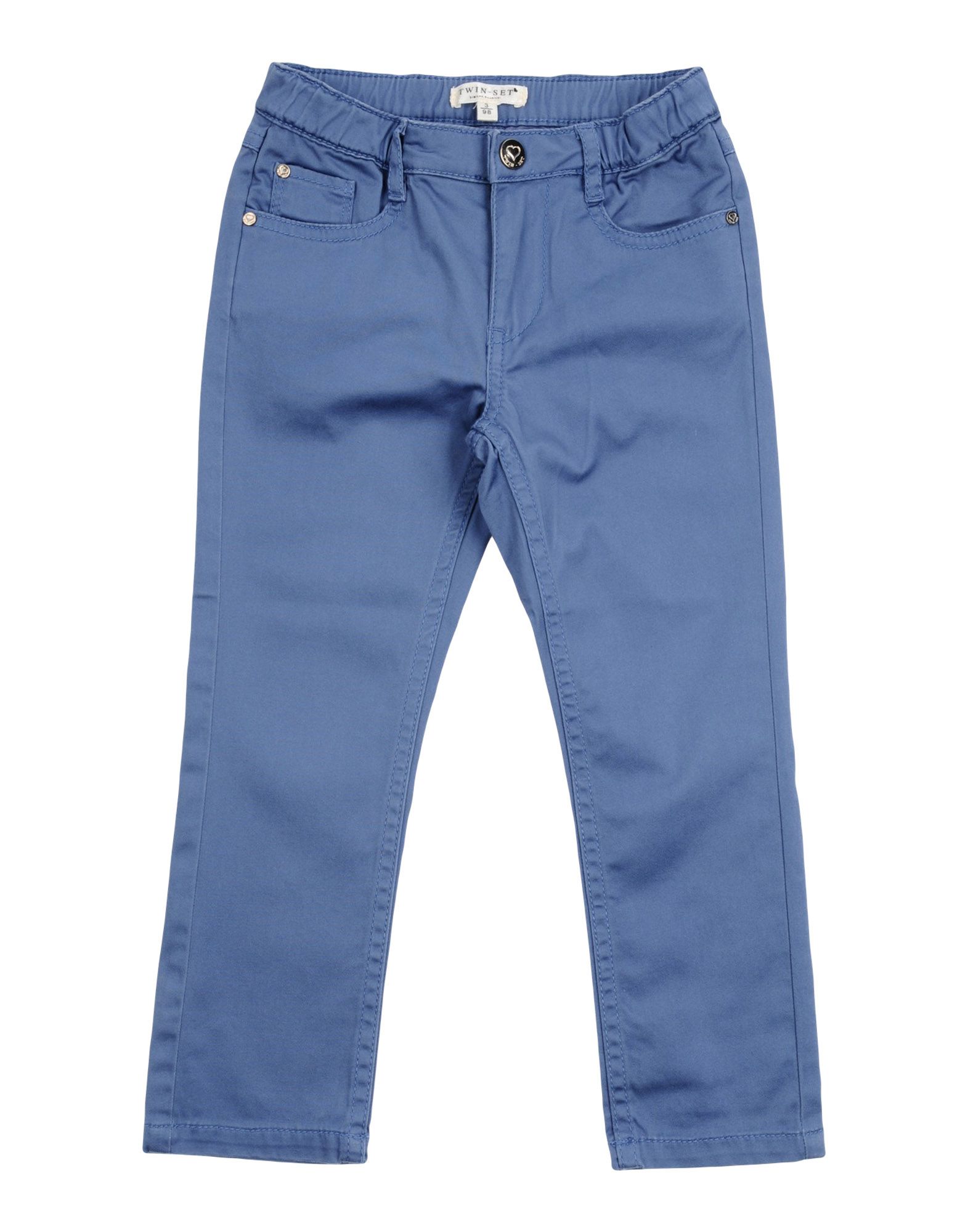 Twinset Kids' Casual Pants In Slate Blue