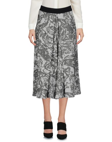 Woman Cropped Pants Grey Size 8 Cotton, Polyester
