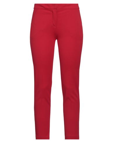 Twenty Easy By Kaos Woman Pants Red Size 6 Polyester, Elastane