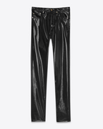 SAINT LAURENT Slim fit U Slim Jean in Raw Black Vinyl f