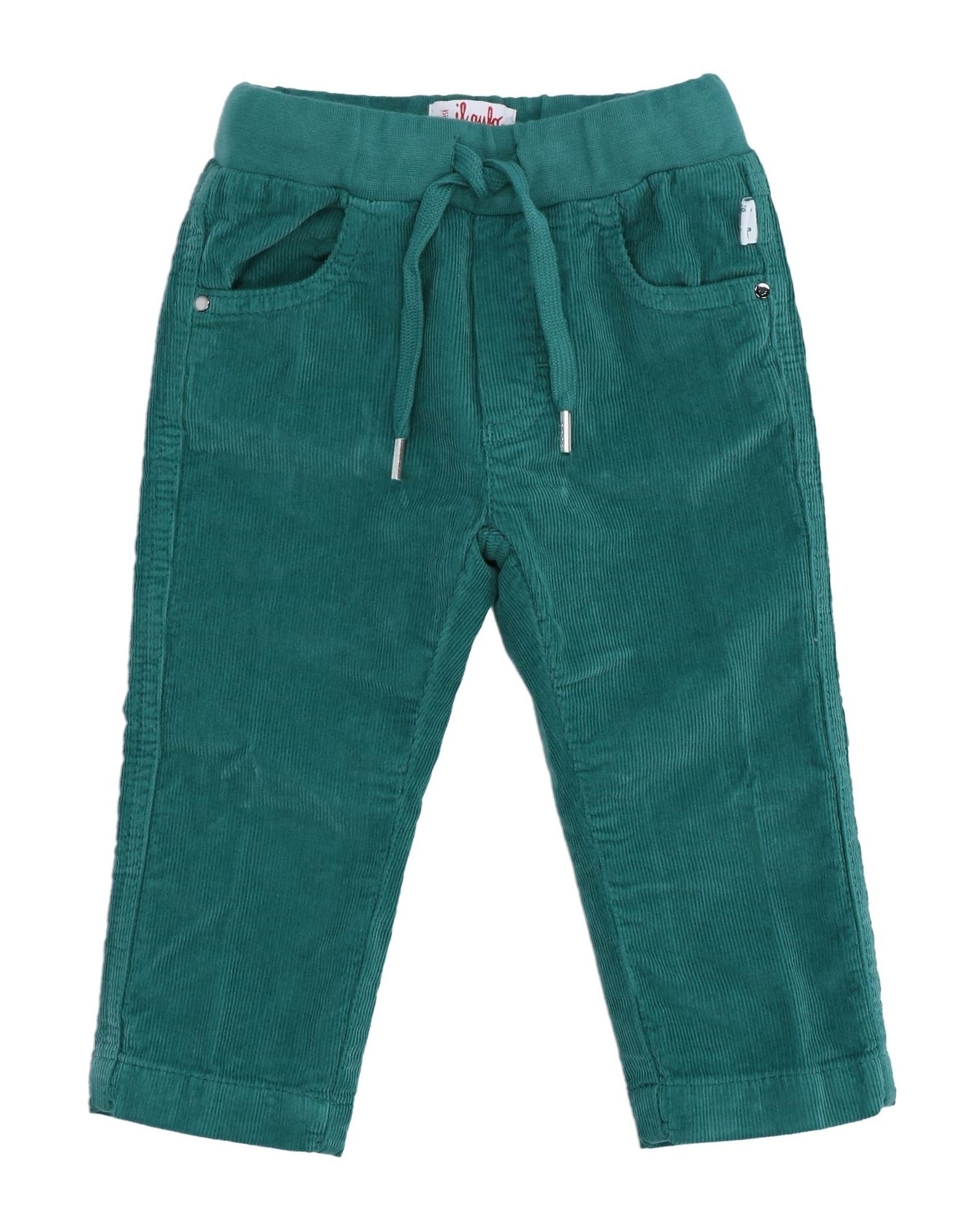 Il Gufo Kids' Pants In Emerald Green