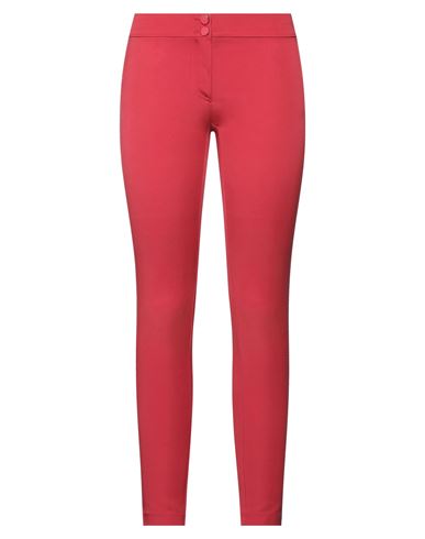 Pinko Woman Pants Coral Size 2 Acetate, Viscose, Elastane In Red