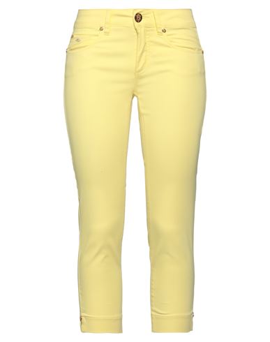 Marani Jeans Woman Pants Yellow Size 4 Cotton, Polyamide, Elastane