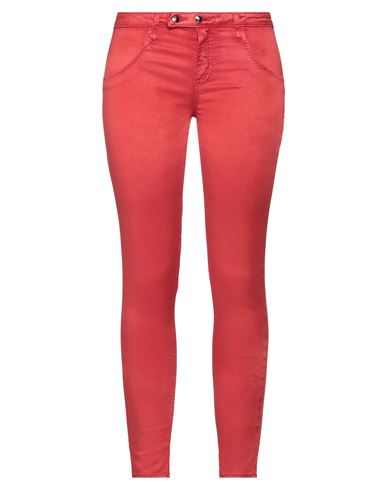Cycle Woman Pants Red Size 26 Lyocell, Cotton, Elastane