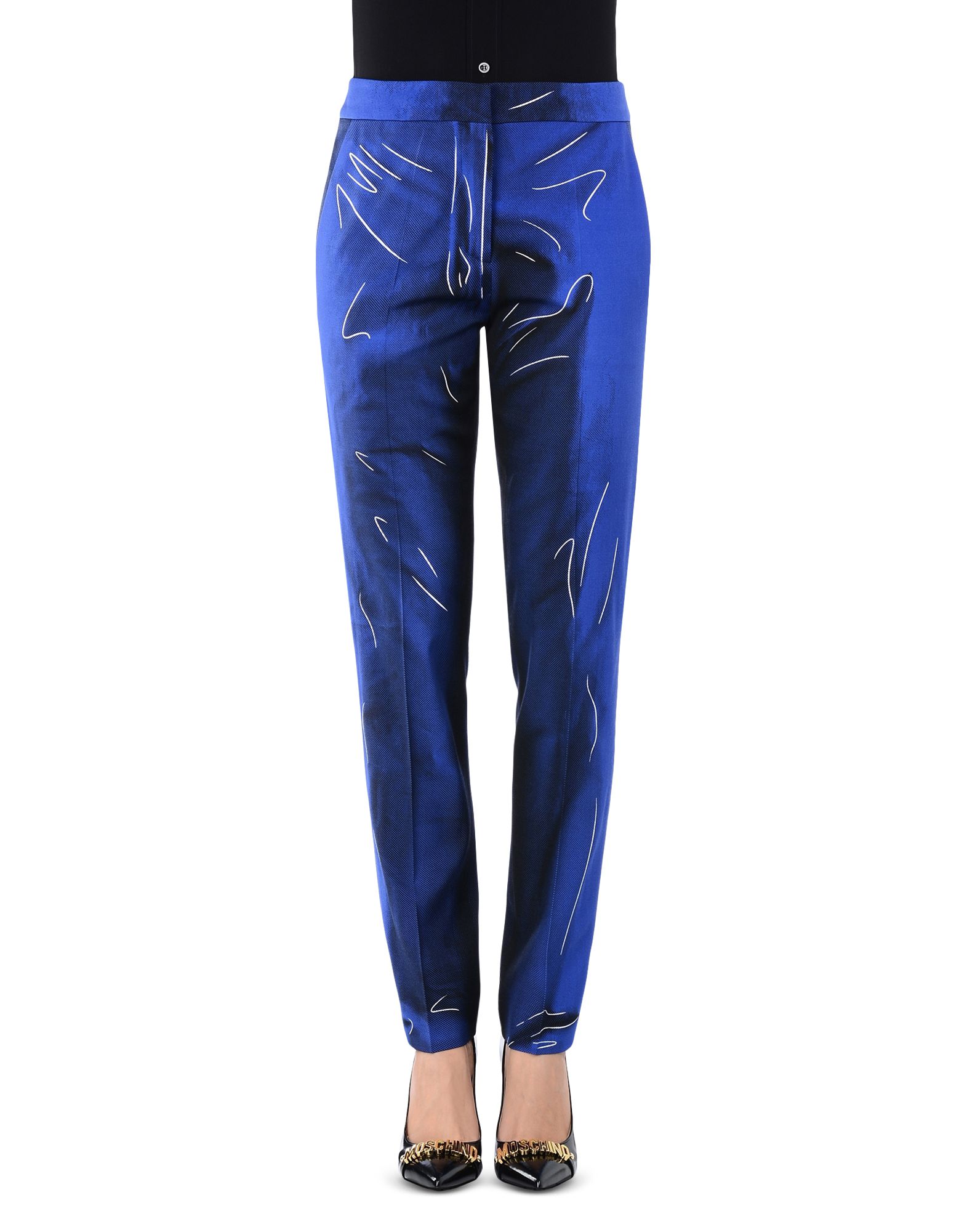 Moschino Casual Pants In Bright Blue