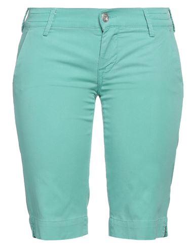 Jacob Cohёn Woman Shorts & Bermuda Shorts Light Green Size 27 Cotton, Lycra, Elastane