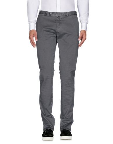 Luigi Borrelli Napoli Man Pants Lead Size 32 Cotton, Elastane In Grey