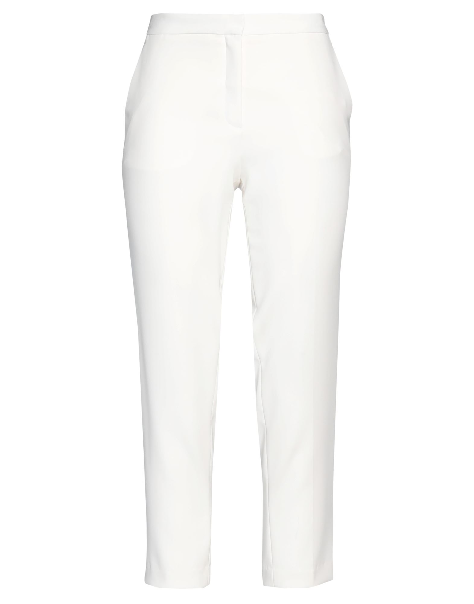 Theory Treeca Good Linen Cropped Pull-on Ankle Pants In Ivory