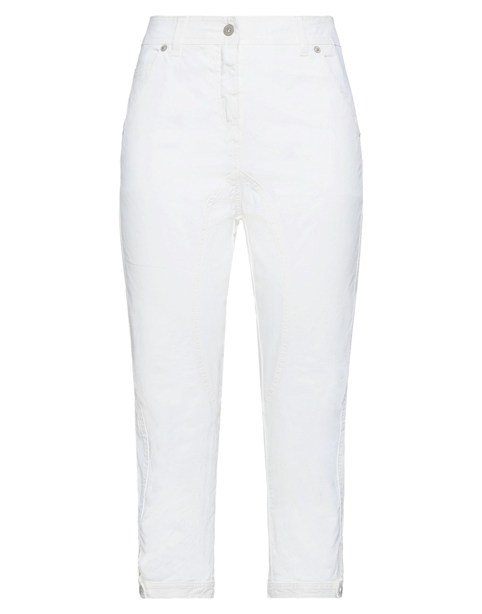 Dondup Cropped Pants In Ivory