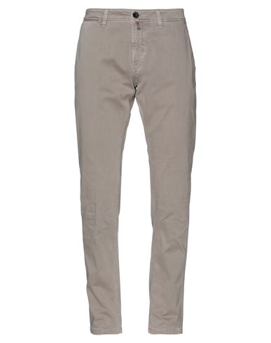 Man Pants Dove grey Size 40 Cotton, Elastane