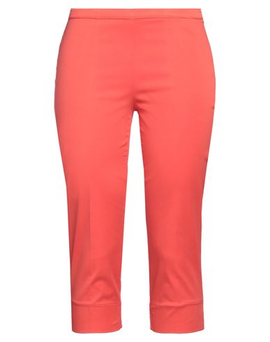 Shop Rossopuro Woman Pants Orange Size 10 Polyester, Cotton