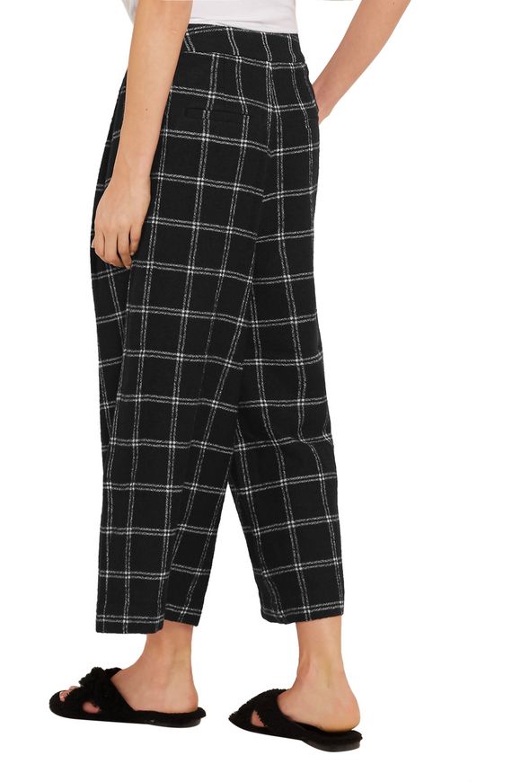 checked culottes