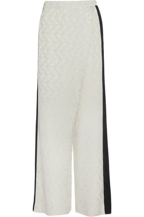ZEUS + DIONE Alcyone wrap-effect silk-jacquard wide-leg pants
