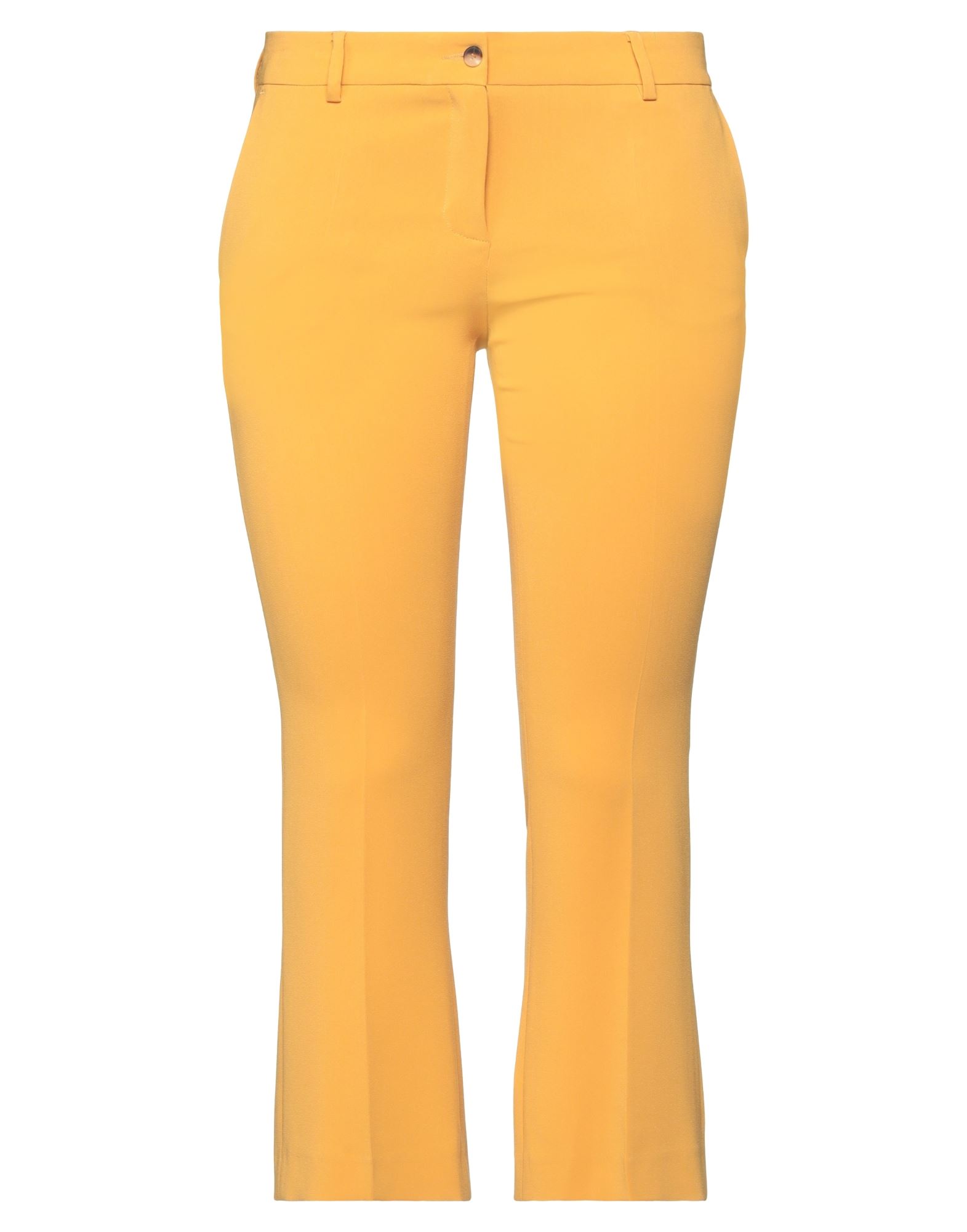 Alberto Biani Woman Cropped Pants Ocher Size 10 Triacetate, Polyester In Yellow