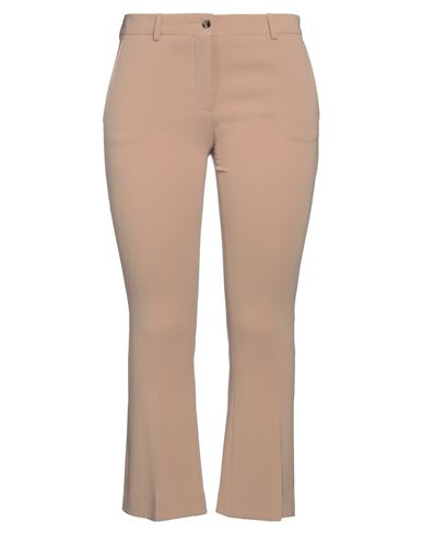 Alberto Biani Woman Cropped Pants Camel Size 8 Triacetate, Polyester In Beige