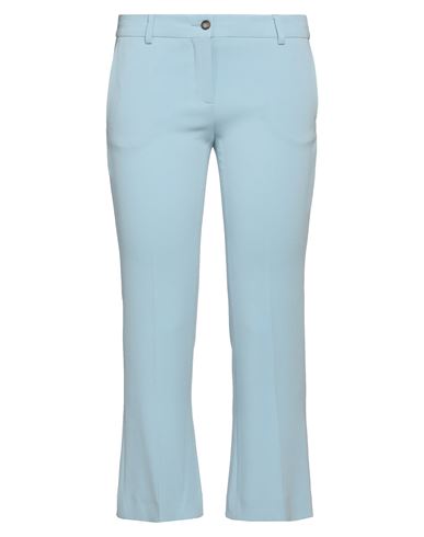 Alberto Biani Woman Cropped Pants Sky Blue Size 4 Triacetate, Polyester