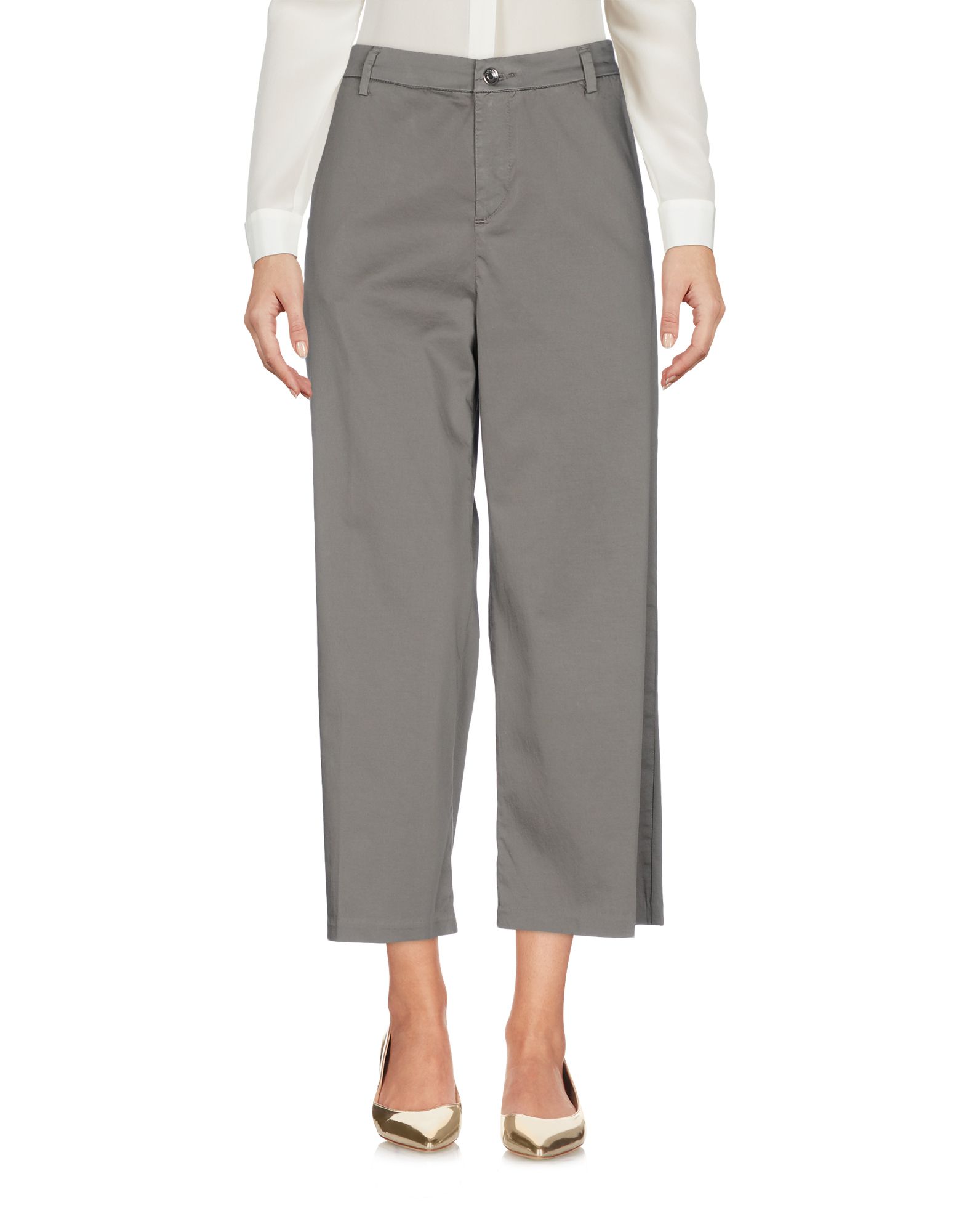 Liu •jo Cropped Pants & Culottes In Military Green
