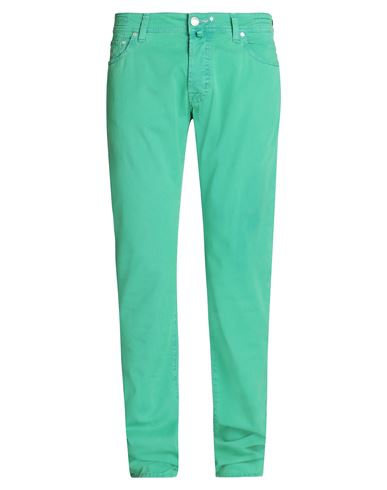 Jacob Cohёn Man Pants Light Green Size 36 Cotton, Elastane
