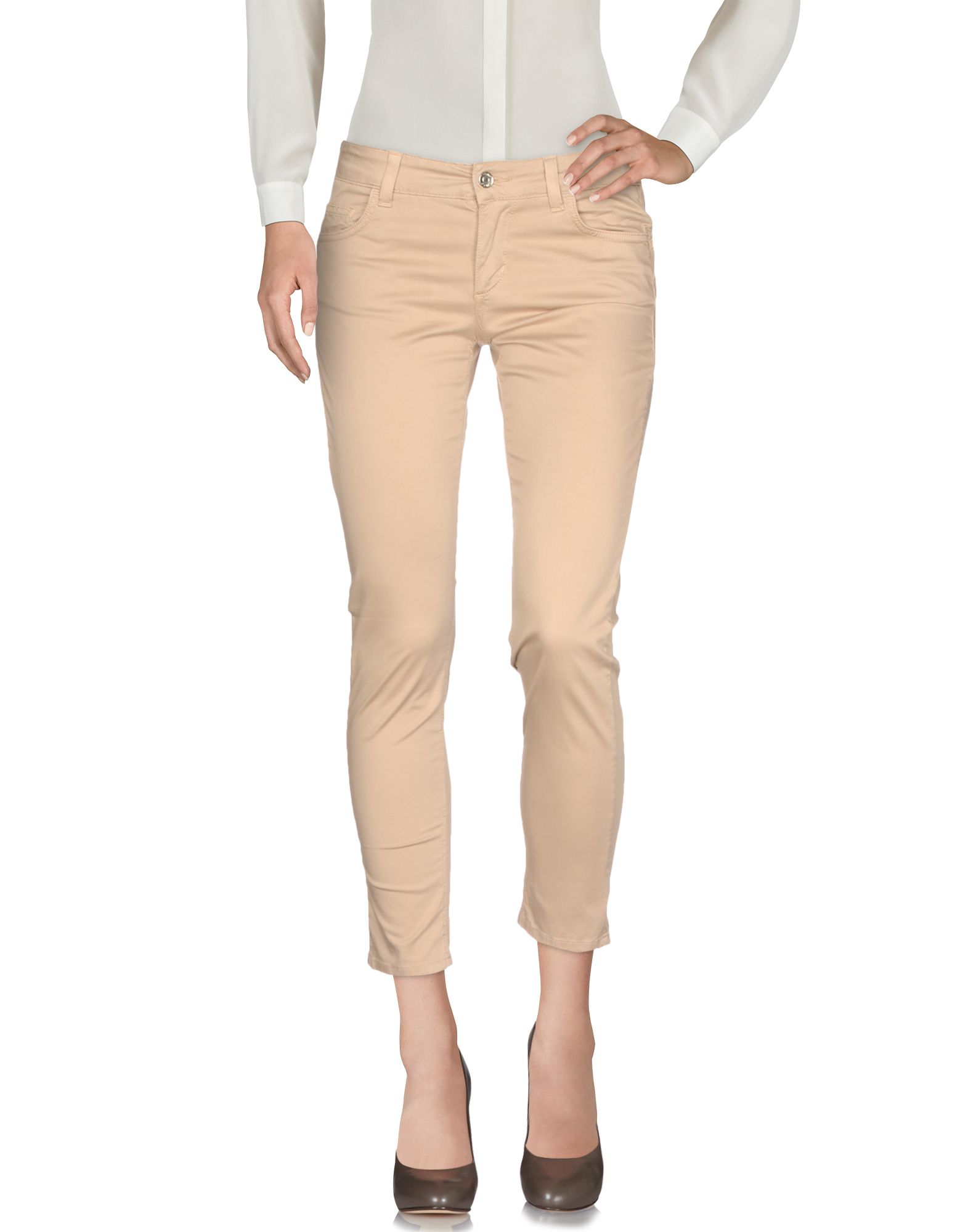 LIU •JO LIU •JO WOMAN PANTS BEIGE SIZE 28 COTTON, ELASTANE,13107183QF 5