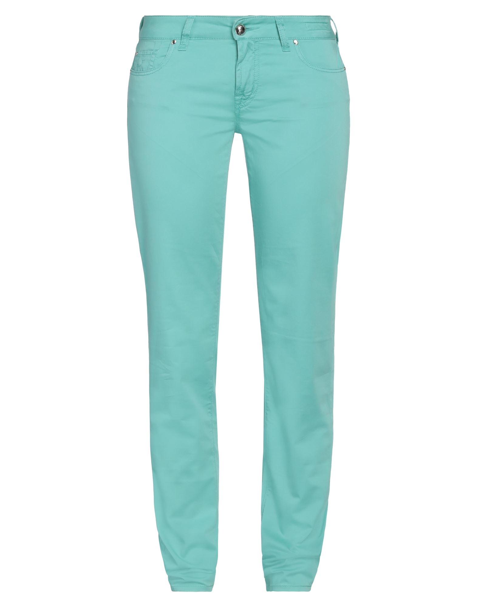 Shop Jacob Cohёn Woman Pants Turquoise Size 27 Cotton, Elastane In Blue