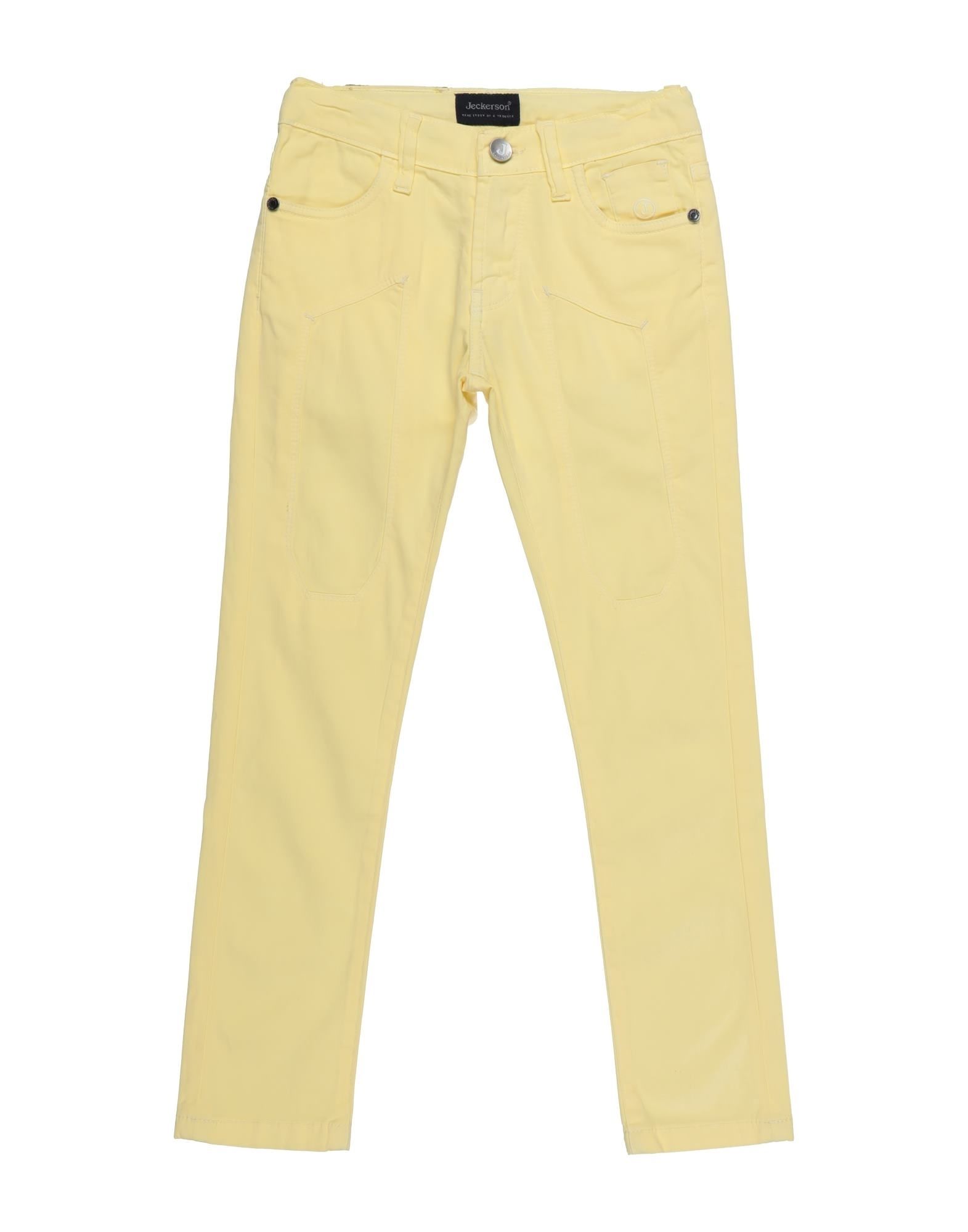 Jeckerson Kids' Pants In Light Yellow