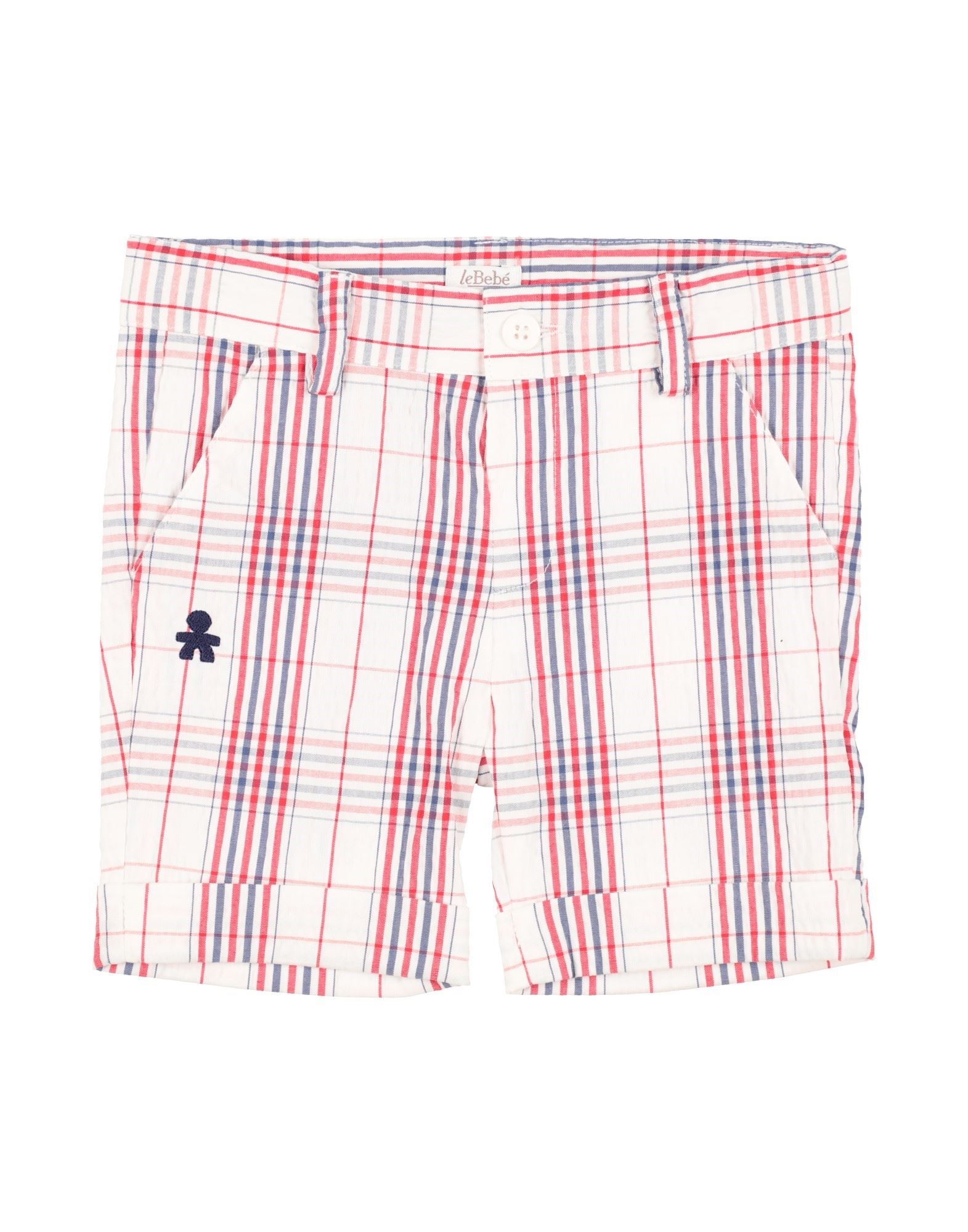 Le Bebé Kids'  Newborn Boy Shorts & Bermuda Shorts Red Size 3 Cotton, Polyamide, Elastane