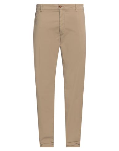 Man Pants Beige Size 44 Cotton, Elastane