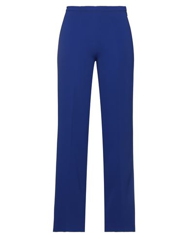 Rossopuro Woman Pants Navy Blue Size L Polyester, Elastane