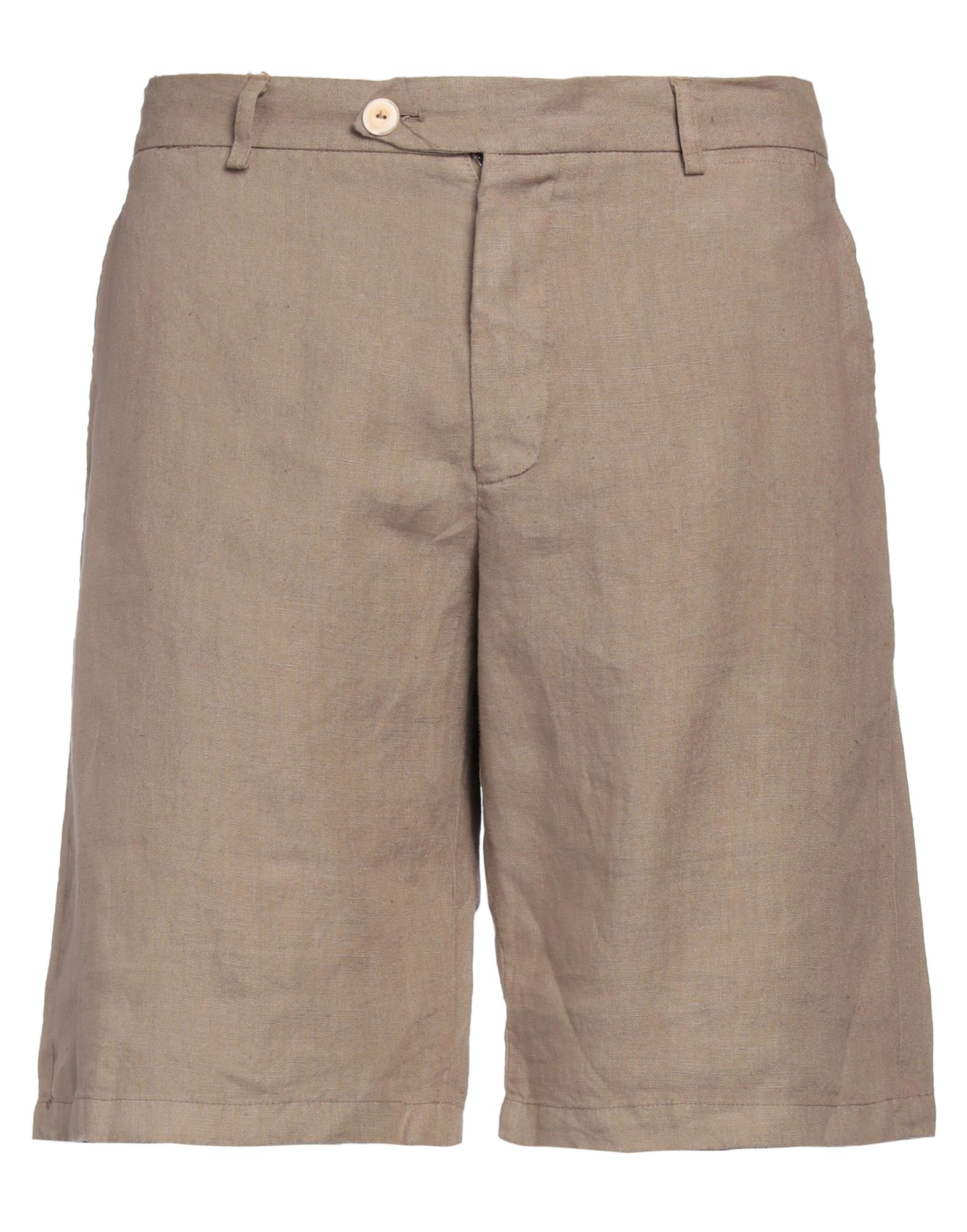 Drumohr Man Shorts & Bermuda Shorts Light Brown Size Xl Linen In Beige