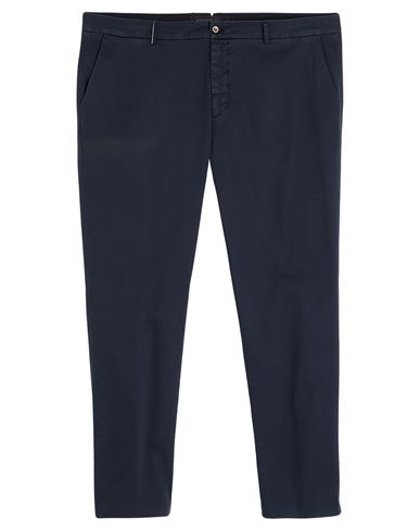 Man Pants Midnight blue Size 44 Cotton, Elastic fibres