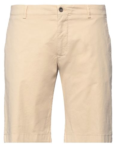 Man Shorts & Bermuda Shorts Sand Size 40 Cotton, Elastane