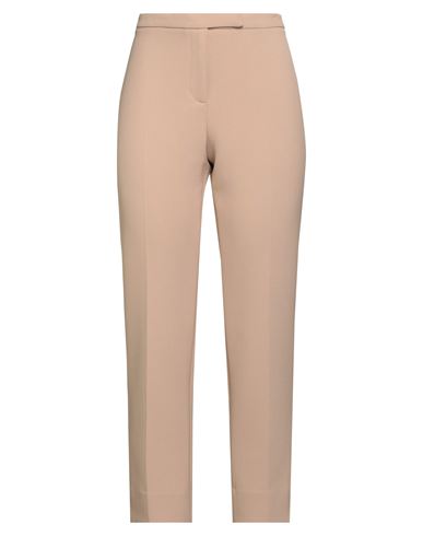Peserico Sign Woman Pants Camel Size 12 Polyester, Vinyon, Cotton, Elastane In Pink