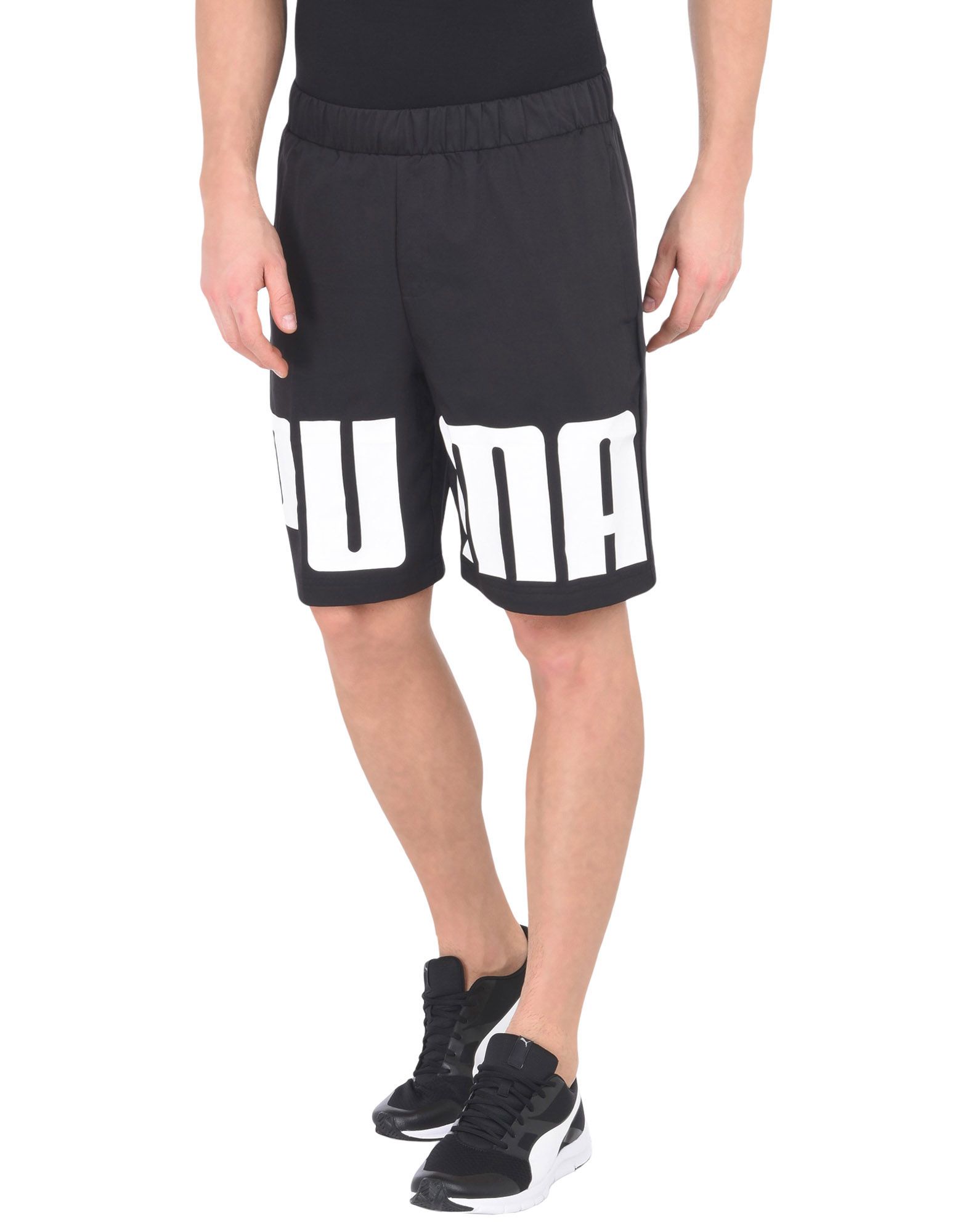 《送料無料》PUMA メンズ バミューダパンツ ブラック XL ポリエステル 100% Rebel Woven Shorts