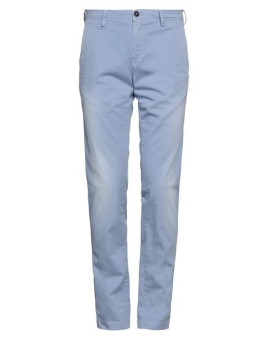 Man Pants Pastel blue Size 32 Cotton, Elastane