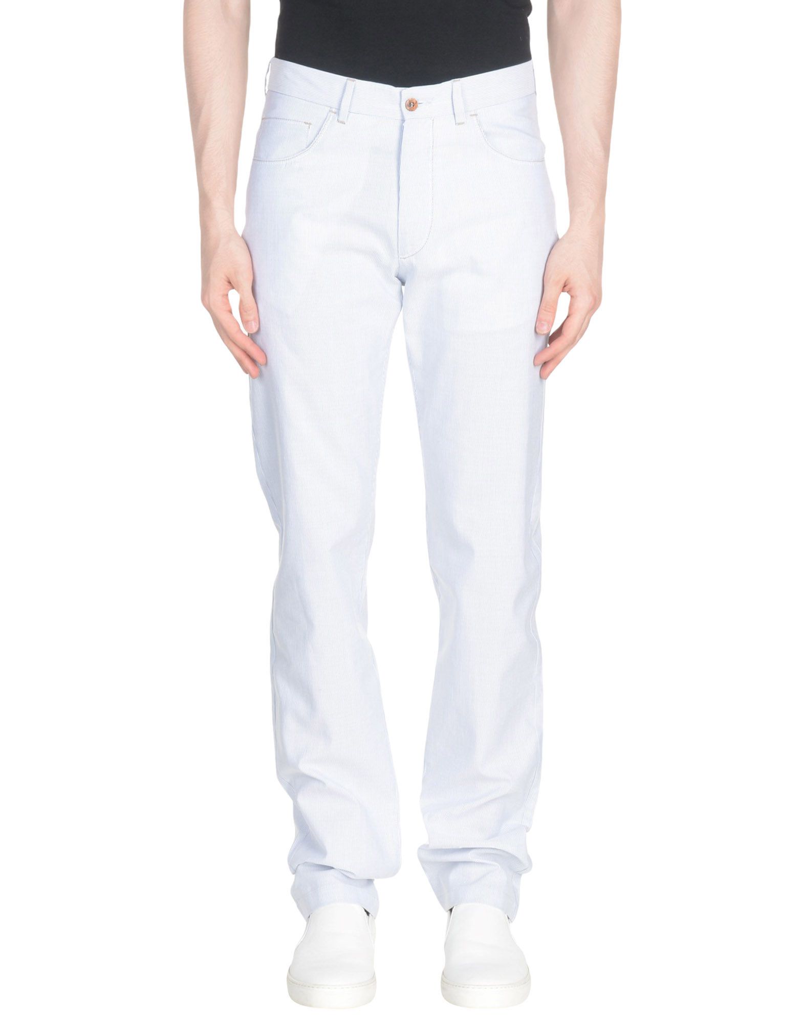 《送料無料》MARCO PESCAROLO メンズ パンツ ホワイト 46 コットン 100%