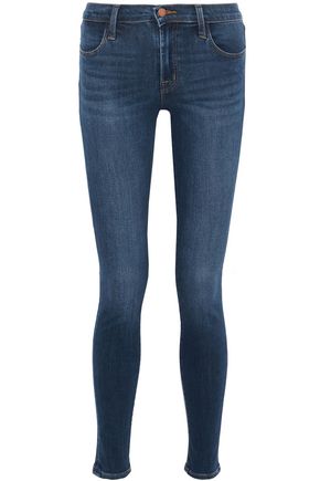 J BRAND WOMAN MID-RISE SKINNY JEANS MID DENIM,US 14693524283771804