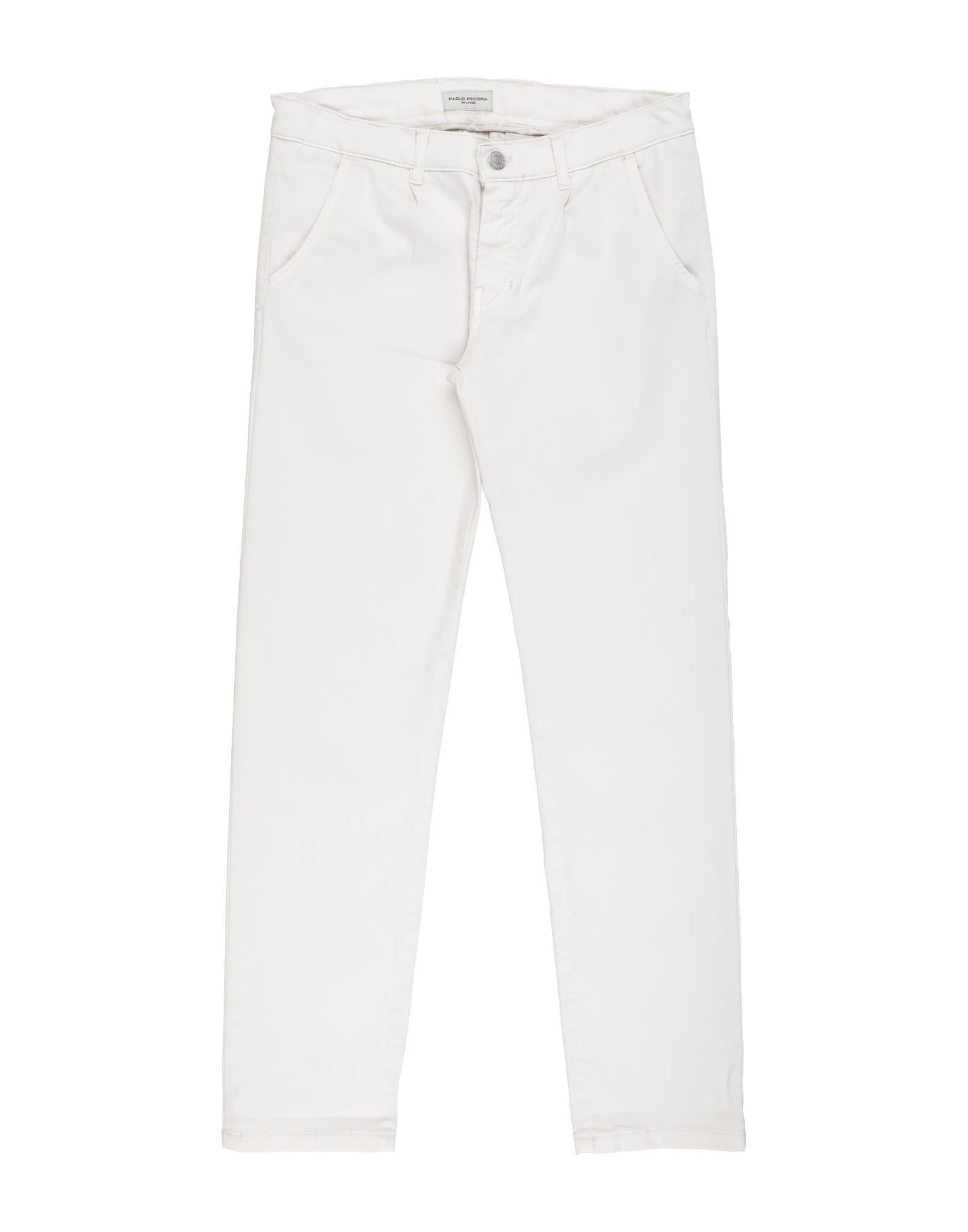 Paolo Pecora Kids' Casual Pants In Ivory