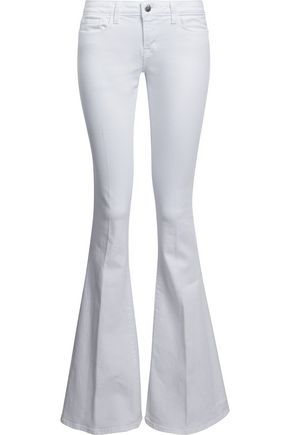 L AGENCE L'AGENCE WOMAN LOW-RISE FLARED JEANS WHITE,3074457345618775730
