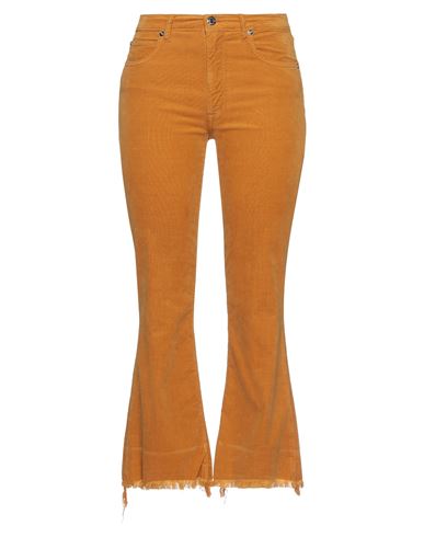 (+) People Woman Pants Apricot Size 25 Cotton, Viscose, Elastane