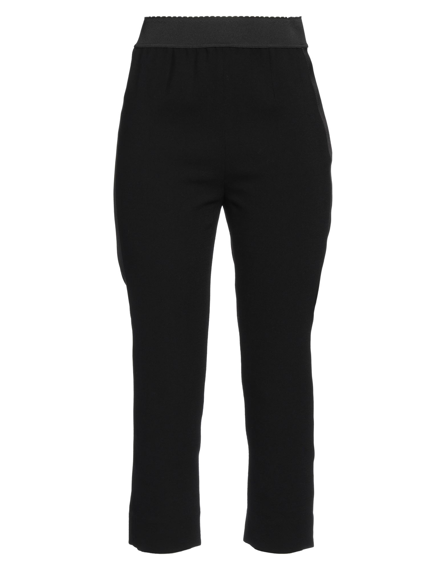 DOLCE & GABBANA DOLCE & GABBANA WOMAN PANTS BLACK SIZE 6 VIRGIN WOOL, SILK, ELASTANE,13182961JX 1