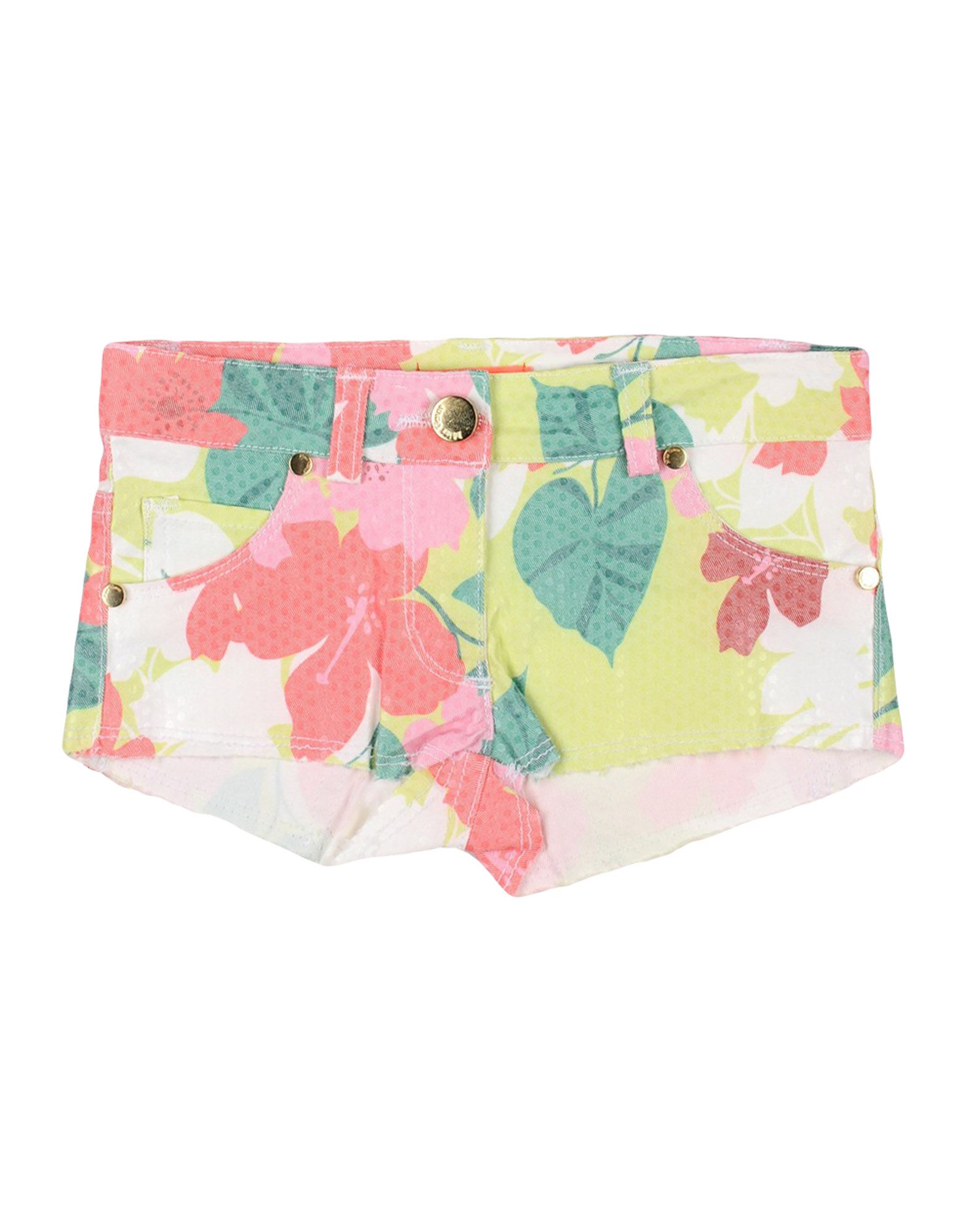 Miss Grant Été Kids' Miss Grant Toddler Girl Shorts & Bermuda Shorts Acid Green Size 5 Cotton, Polyester, Polyurethane, E