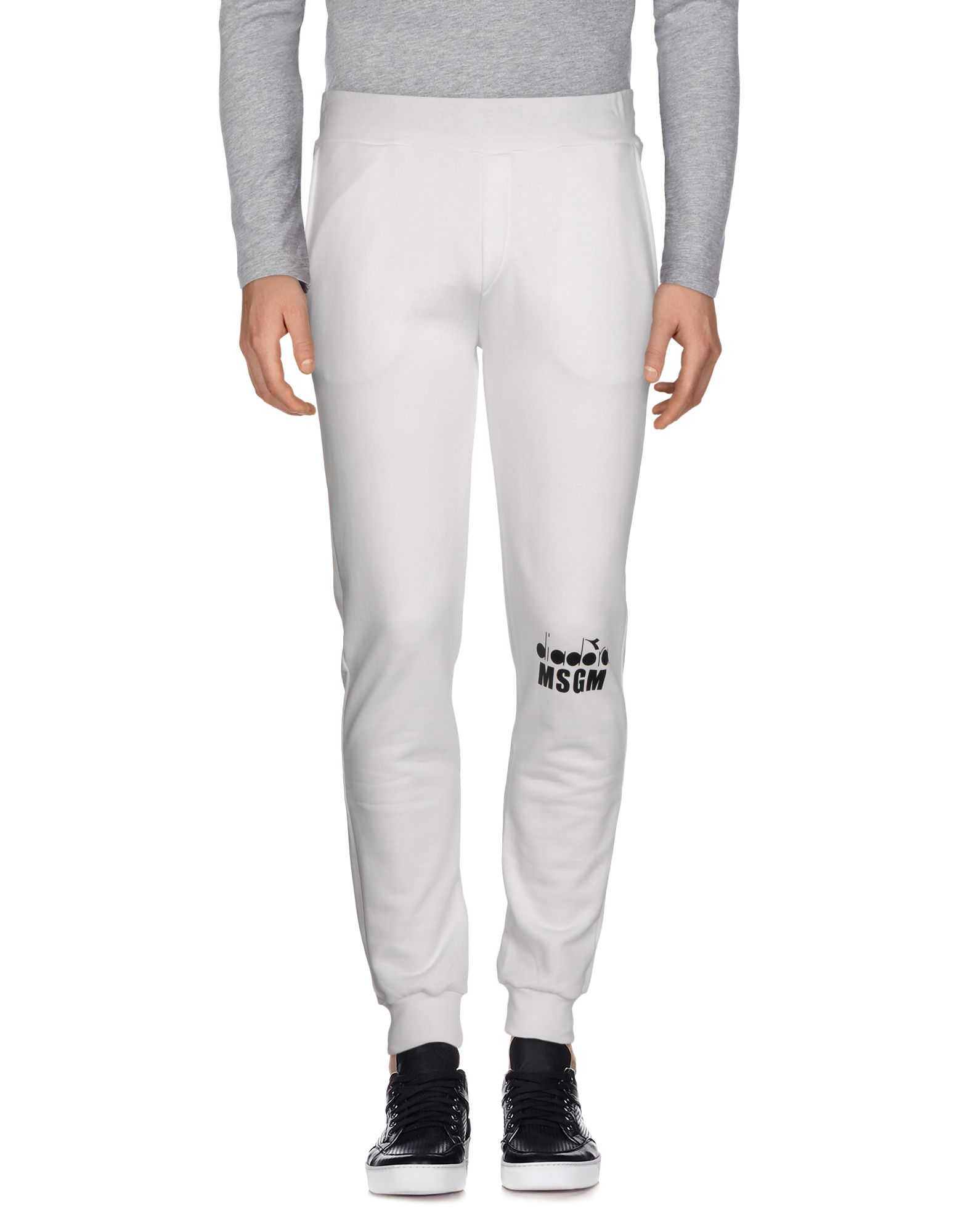 Msgm Casual Pants In White