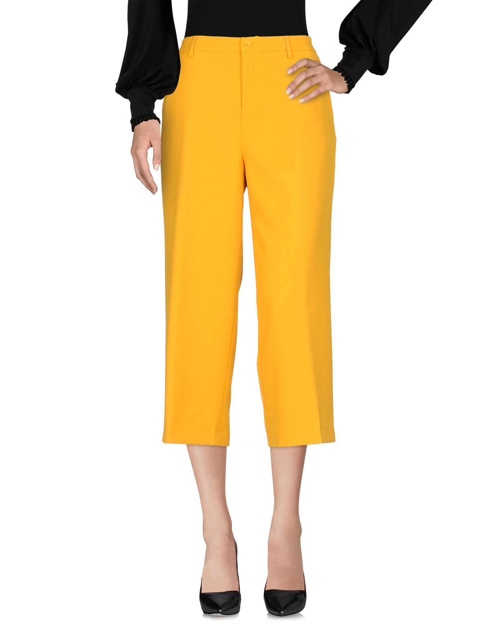 LIU •JO LIU •JO WOMAN trousers OCHER SIZE 4 POLYESTER, ELASTANE,13197816KP 4