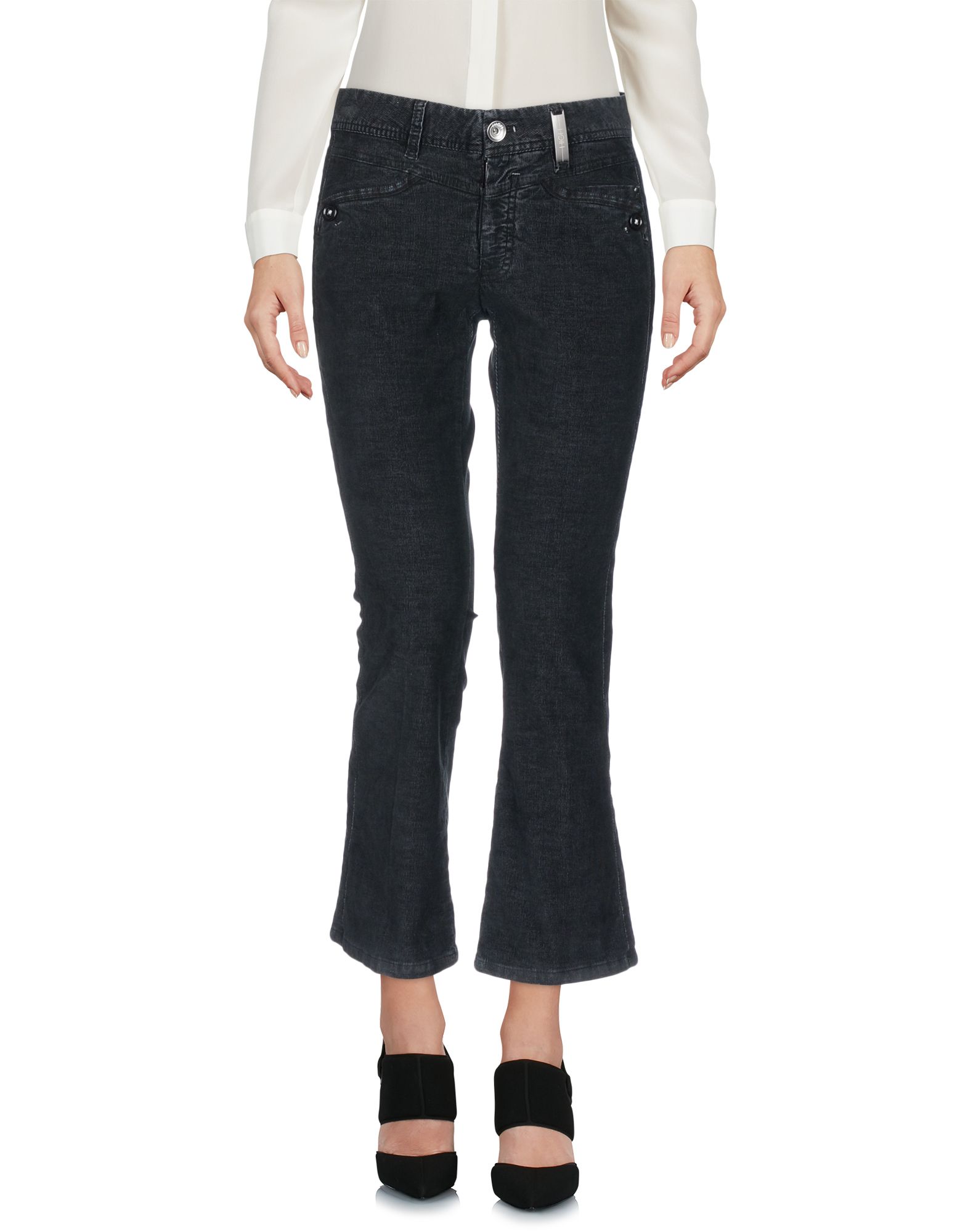 HIGH HIGH WOMAN trousers BLACK SIZE 12 COTTON, POLYESTER, ELASTANE,13199255TQ 2