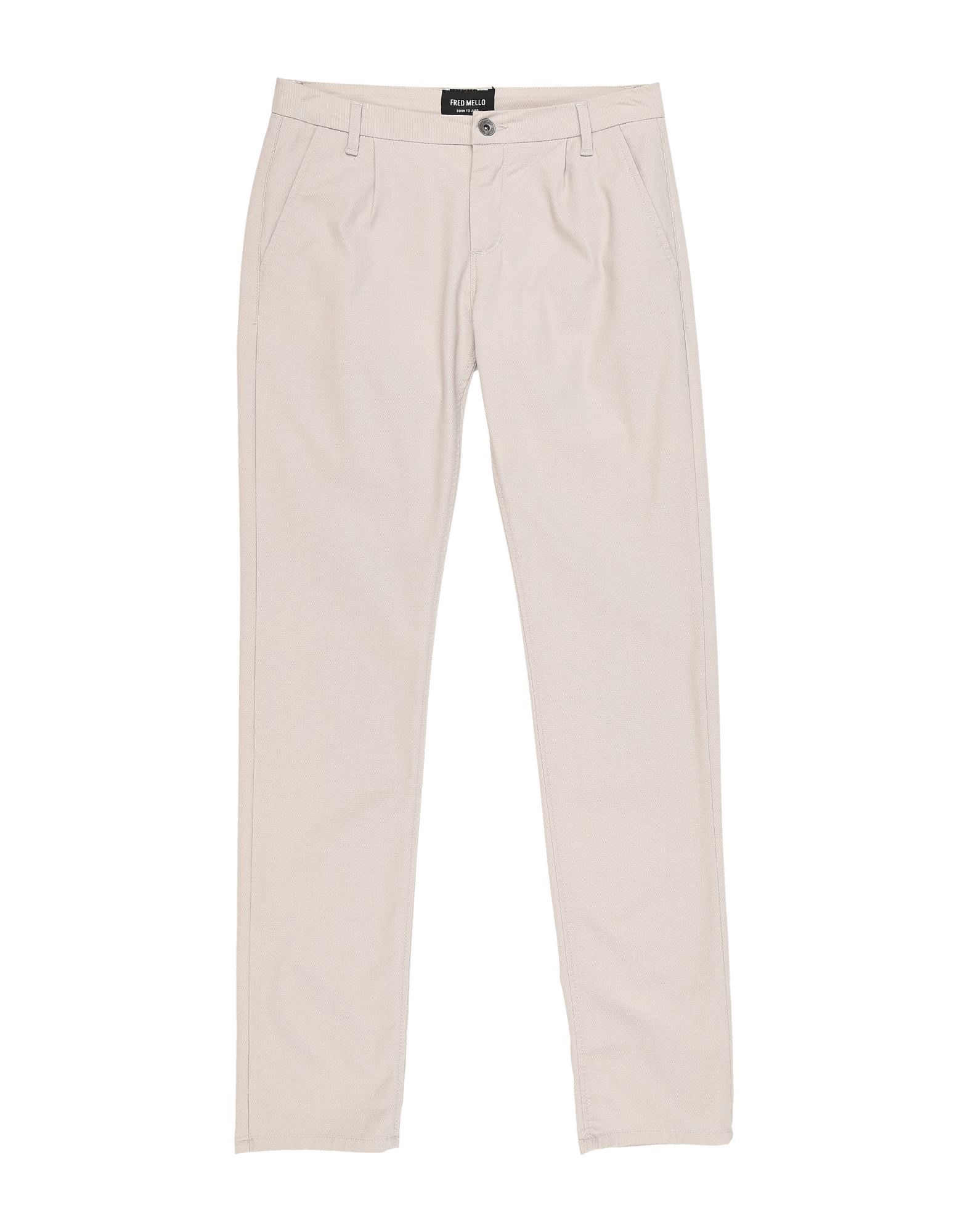 Fred Mello Kids' Casual Pants In Light Grey